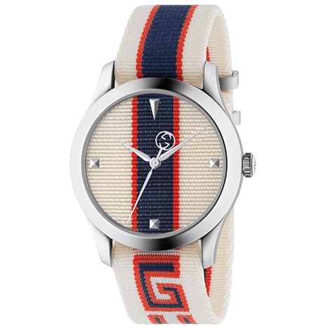 orologio gucci fascia blu e rossa|FARFETCH .